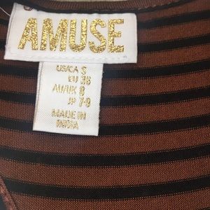 Amuse Striped Maxi Dress